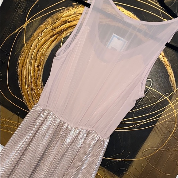 Foil Pleated Dress - Picture 4 of 4